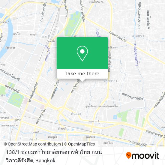 138 / 1 ซอยมหาวิทยาลัยหอการค้าไทย ถนนวิภาวดีรังสิต map