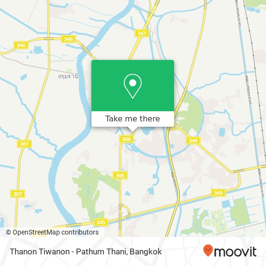 Thanon Tiwanon - Pathum Thani map
