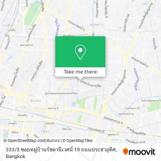 333 / 3 ซอยหมู่บ้านรัชดานิเวศน์ 19 ถนนประชาอุทิศ map