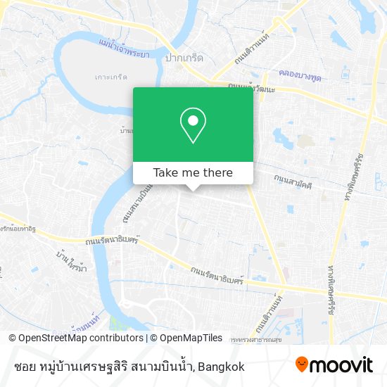 ซอย หมู่บ้านเศรษฐสิริ สนามบินน้ำ map