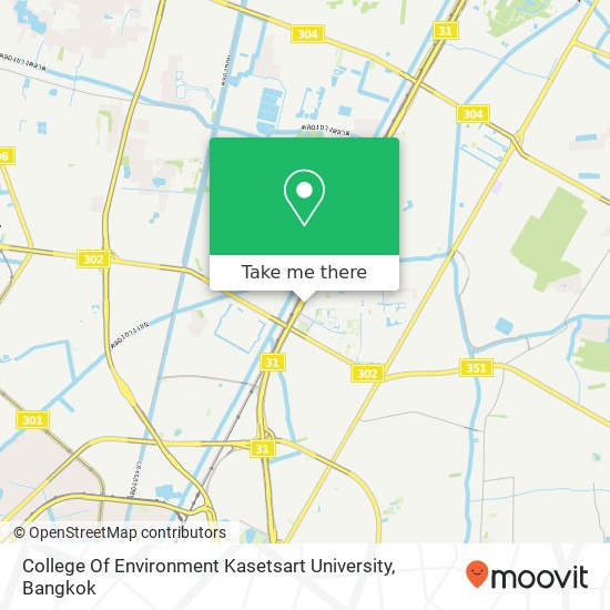 College Of Environment Kasetsart University map