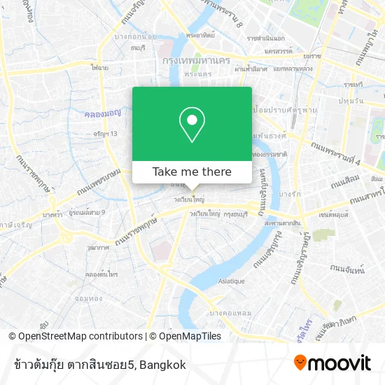 ข้าวต้มกุ๊ย ตากสินซอย5 map