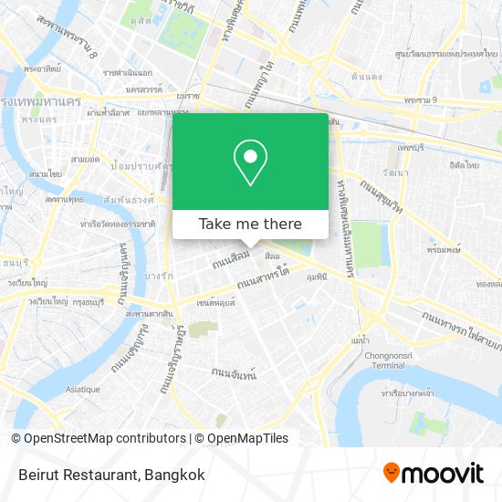 Beirut Restaurant map