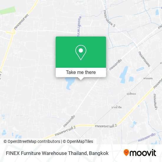 FINEX Furniture Warehouse Thailand map