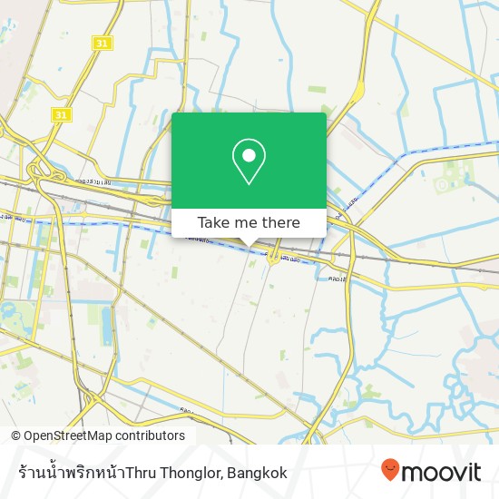 ร้านน้ำพริกหน้าThru Thonglor map