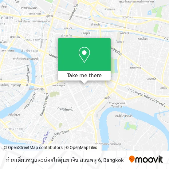 ก๋วยเตี๋ยวหมูและน่องไก่ตุ๋นยาจีน สวนพลู 6 map