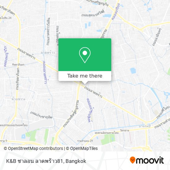 K&B ซาลอน ลาดพร้าว81 map