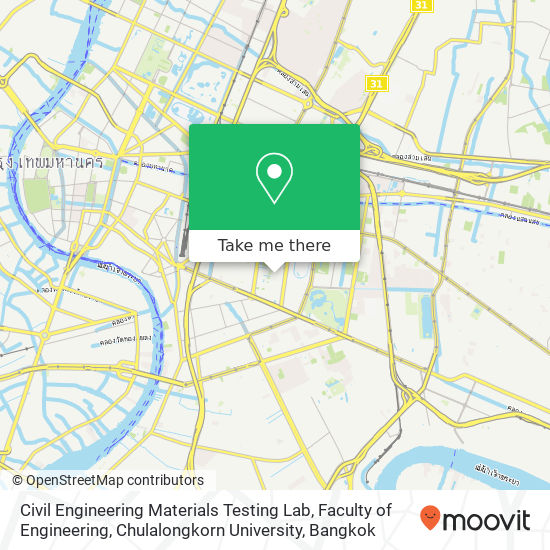 Civil Engineering Materials Testing Lab, Faculty of Engineering, Chulalongkorn University map