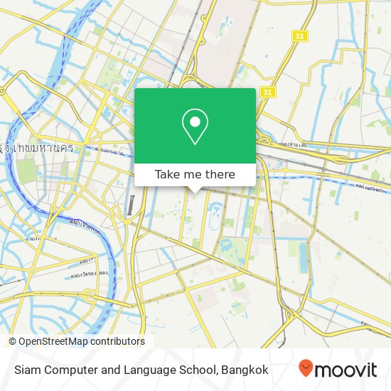 Siam Computer and Language School map