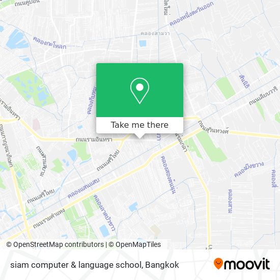 siam computer & language school map