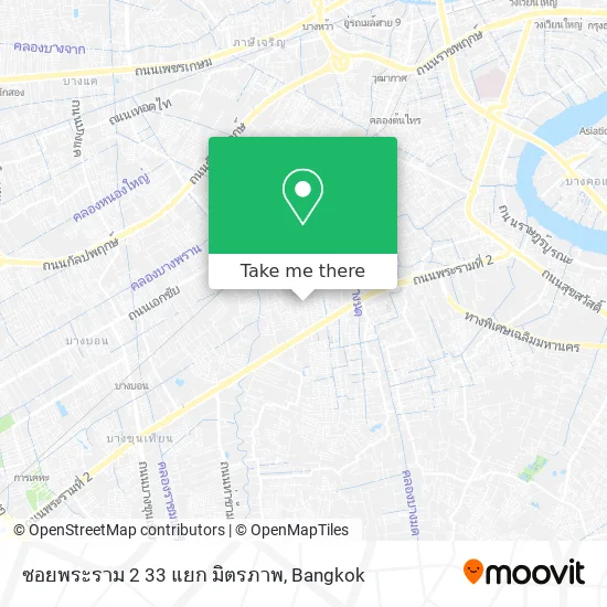 ซอยพระราม 2 33 แยก มิตรภาพ map