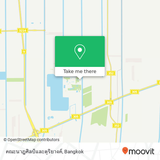 คณะนาฏศิลป์และดุริยางค์ map