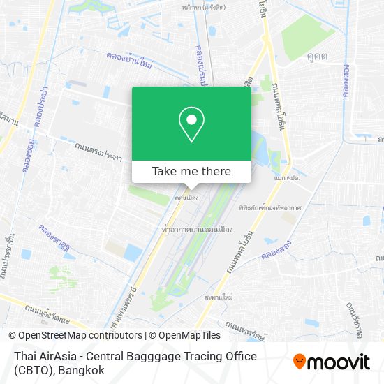 Thai AirAsia - Central Bagggage Tracing Office (CBTO) map