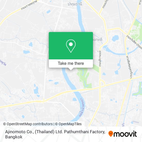 Ajinomoto Co., (Thailand) Ltd. Pathumthani Factory map