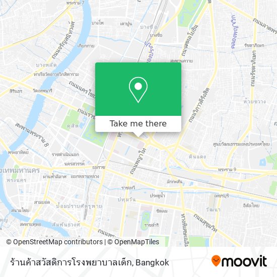 ร้านค้าสวัสดิการโรงพยาบาลเด็ก map