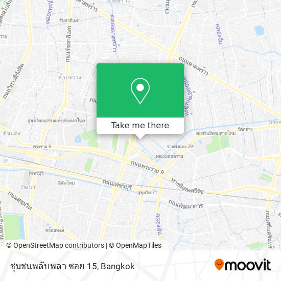 ชุมชนพลับพลา ซอย 15 map
