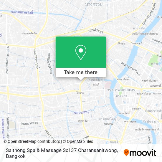 Saithong Spa & Massage Soi 37 Charansanitwong map
