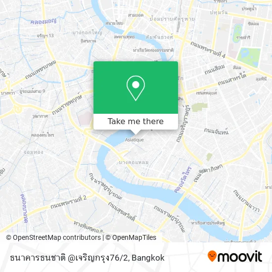 ธนาคารธนชาติ @เจริญกรุง76/2 map