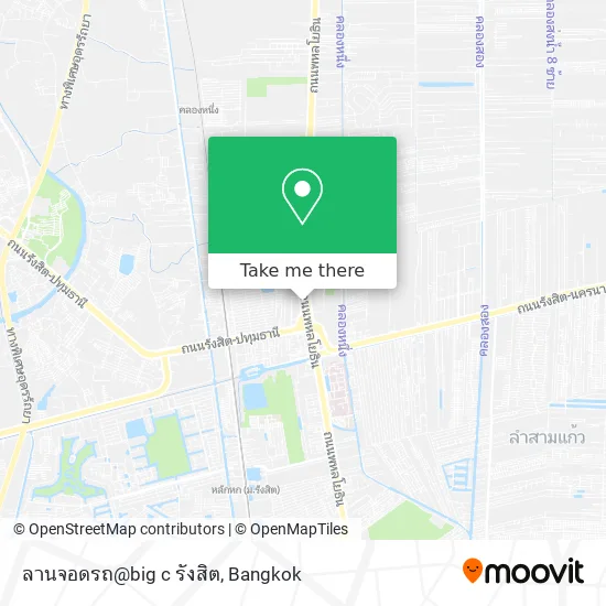ลานจอดรถ@big c รังสิต map