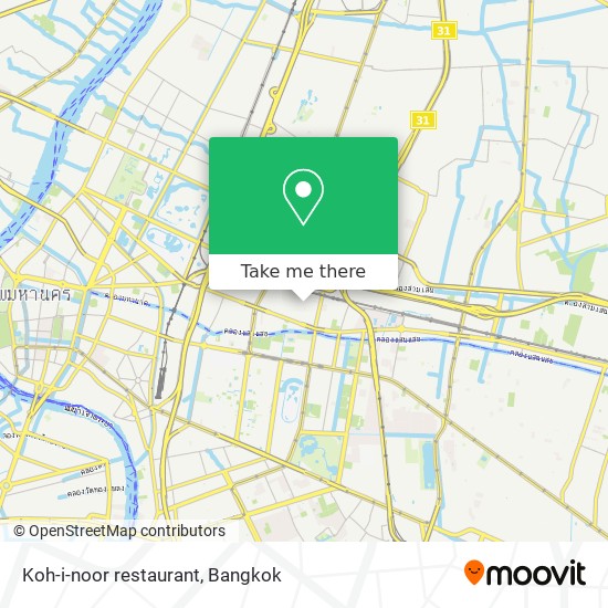 Koh-i-noor restaurant map
