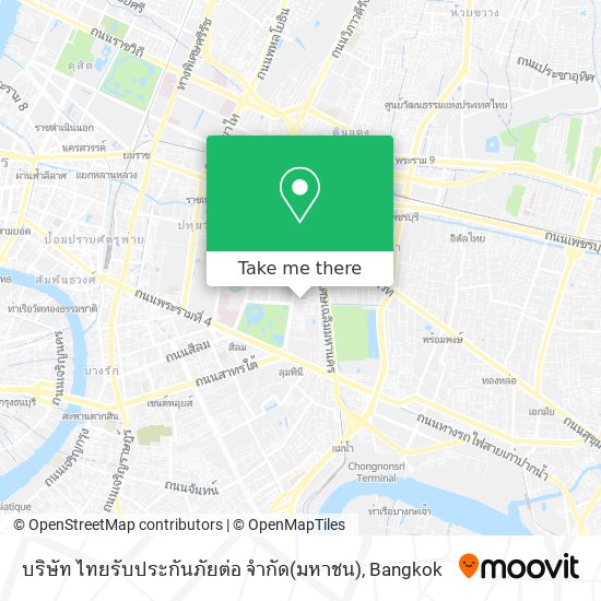 บริษัท ไทยรับประกันภัยต่อ จำกัด(มหาชน) map