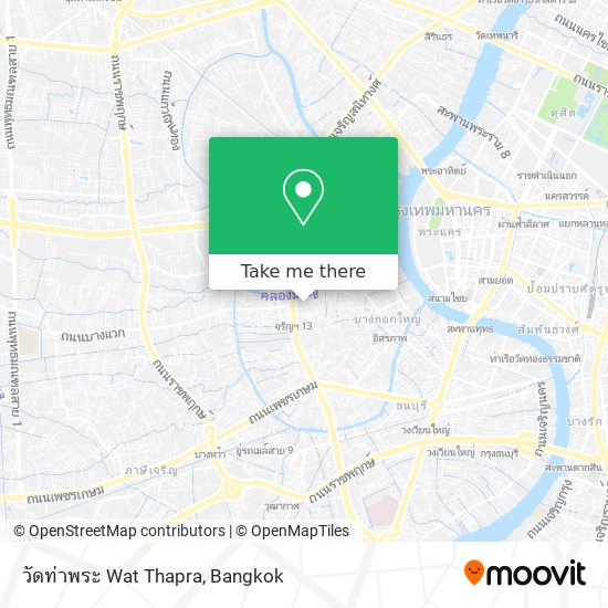 วัดท่าพระ Wat Thapra map