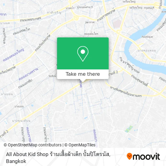 All About Kid Shop ร้านเสื้อผ้าเด็ก ปั้มปิโตรนัส map