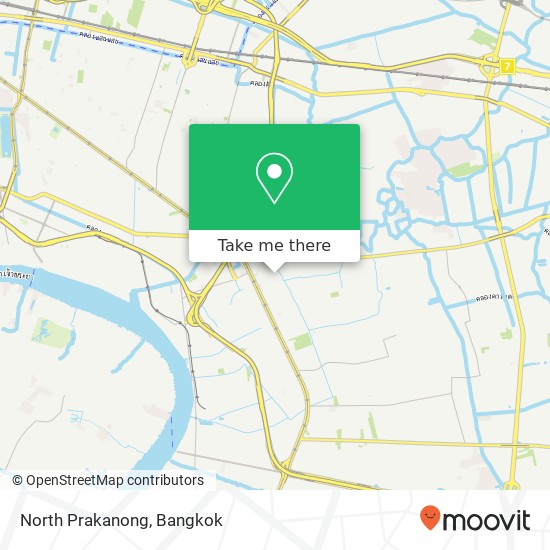 North Prakanong map