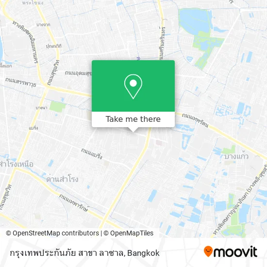 กรุงเทพประกันภัย สาขา ลาซาล map