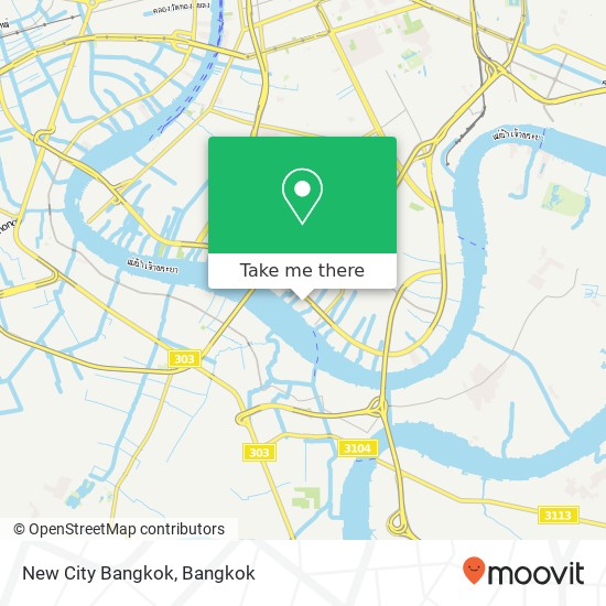 New City Bangkok map