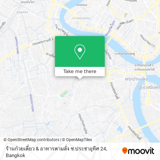 ร้านก๋วยเตี๋ยว & อาหารตามสั่ง ซ.ประชาอุทิศ 24 map