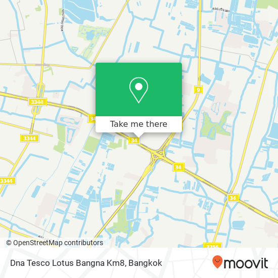 Dna Tesco Lotus Bangna Km8 map