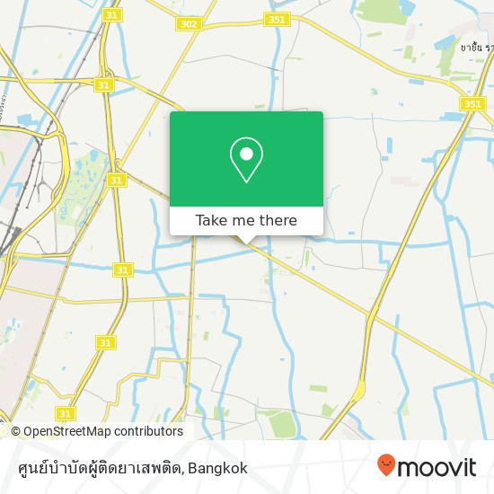 ศูนย์บำบัดผู้ติดยาเสพติด map