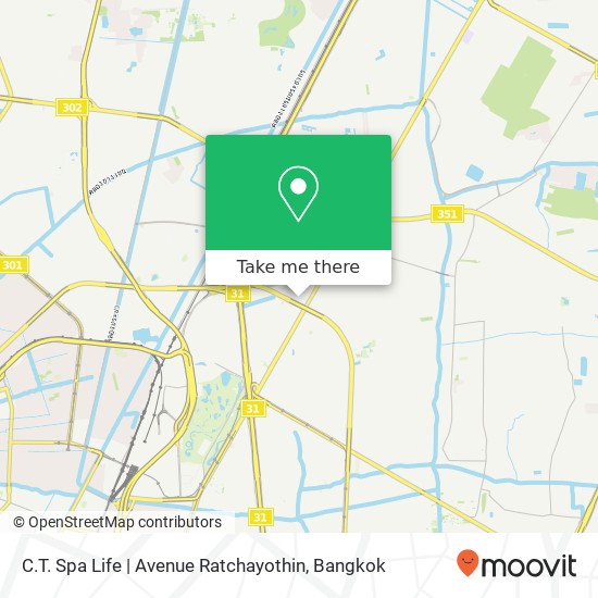 C.T. Spa Life | Avenue Ratchayothin map