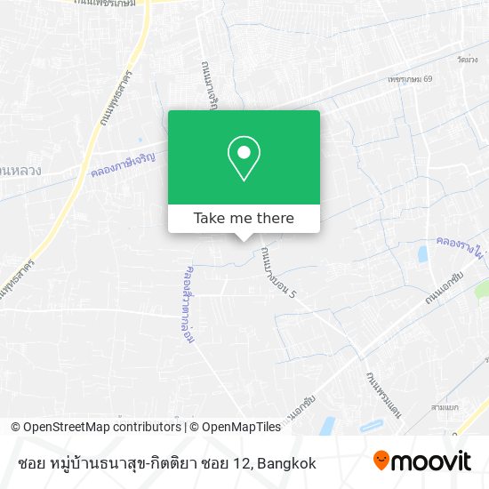 ซอย หมู่บ้านธนาสุข-กิตติยา ซอย 12 map