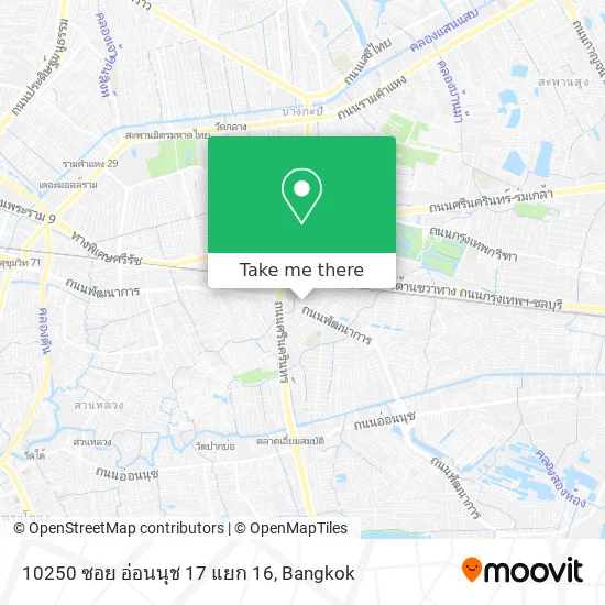 10250 ซอย อ่อนนุช 17 แยก 16 map