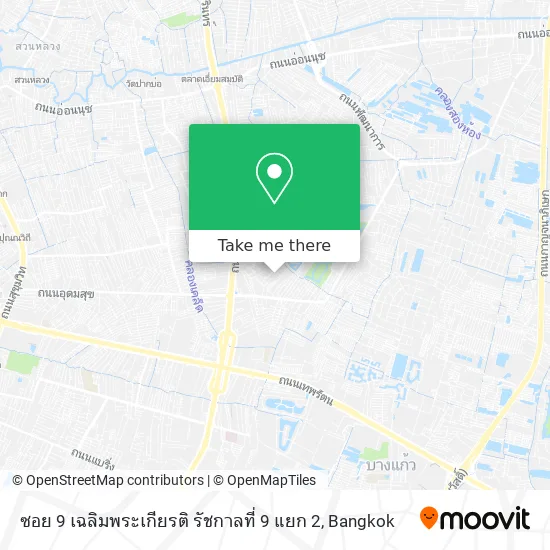 ซอย 9 เฉลิมพระเกียรติ รัชกาลที่ 9 แยก 2 map
