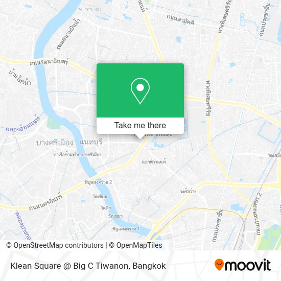 Klean Square @ Big C Tiwanon map
