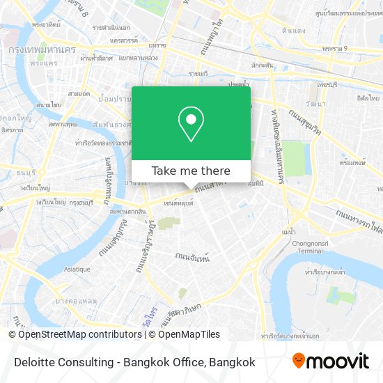 Deloitte Consulting - Bangkok Office map