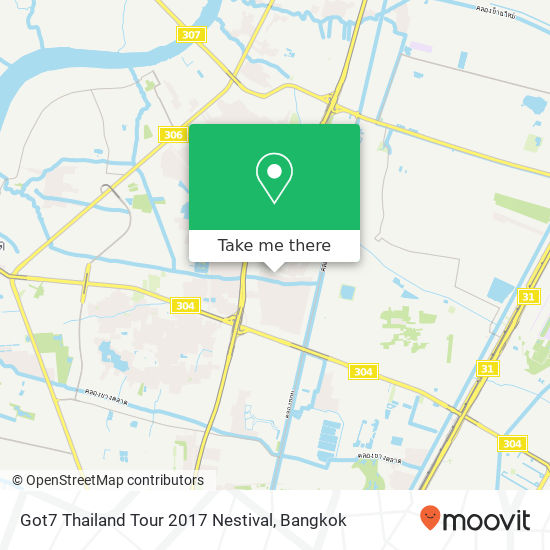 Got7 Thailand Tour 2017 Nestival map