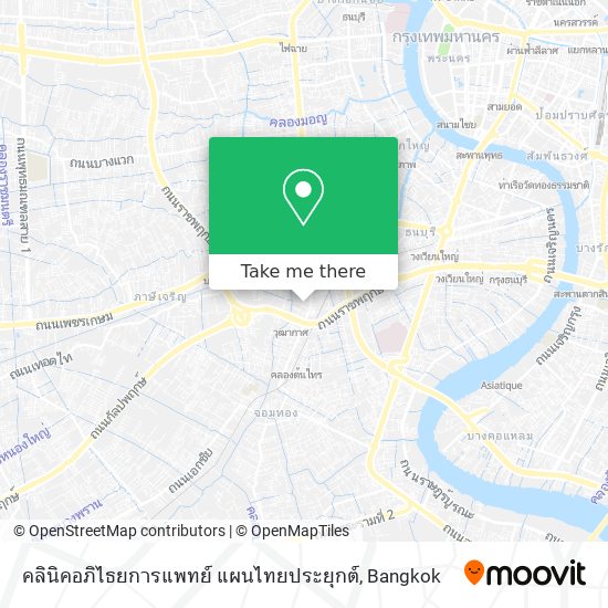คลินิคอภิไธยการแพทย์ แผนไทยประยุกต์ map