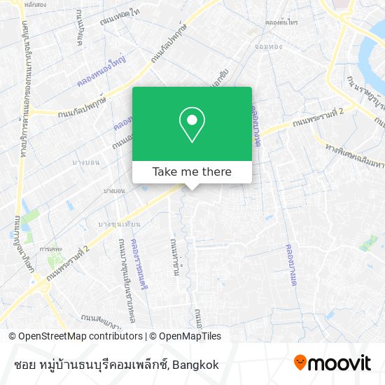 ซอย หมู่บ้านธนบุรีคอมเพล็กซ์ map