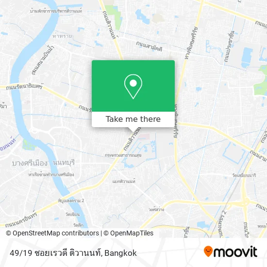 49/19 ซอยเรวดี ติวานนท์ map