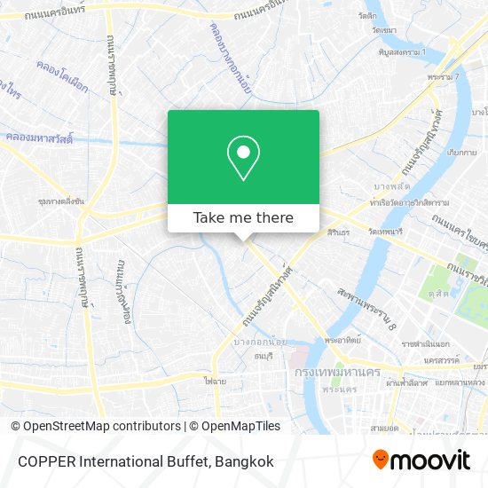 COPPER International Buffet map