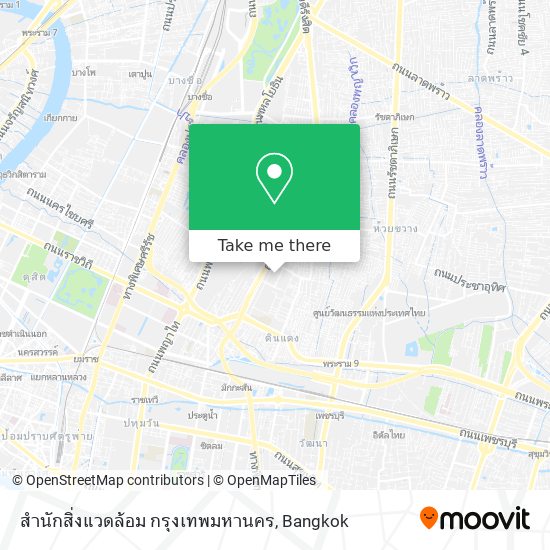 สำนักสิ่งแวดล้อม กรุงเทพมหานคร map