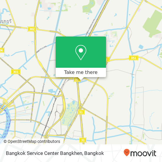 Bangkok Service Center Bangkhen map