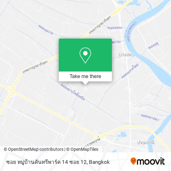 ซอย หมู่บ้านคันทรีพาร์ค 14 ซอย 12 map