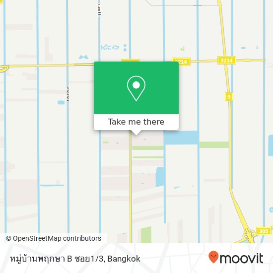 หมู่บ้านพฤกษา B ซอย1/3 map