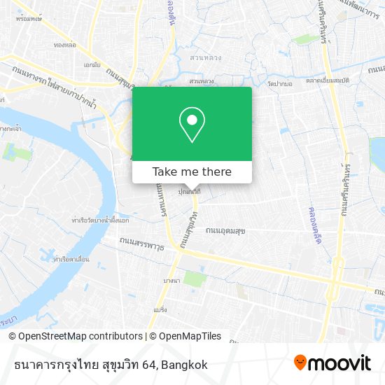 ธนาคารกรุงไทย สุขุมวิท 64 map