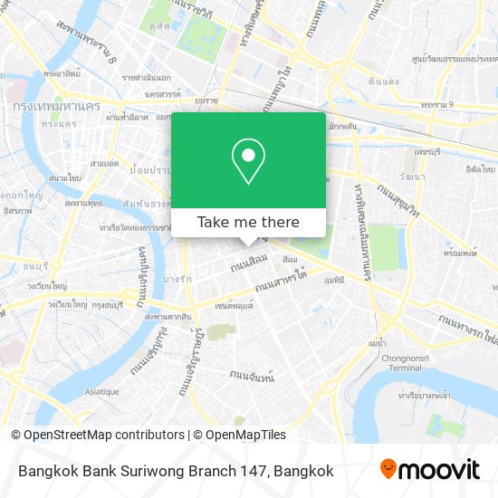 Bangkok Bank Suriwong Branch 147 map